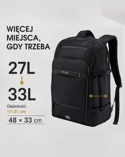Plecak na laptopa 17,3" Oliver czarny infografika