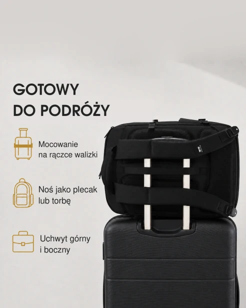 Plecak na laptopa 17,3" Oliver czarny infografika