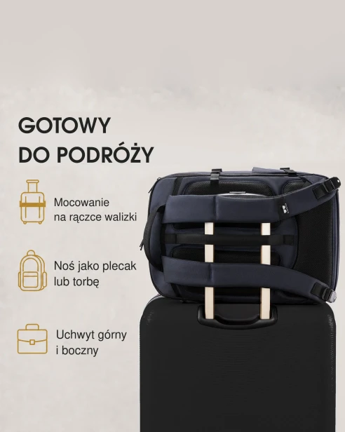 Plecak na laptopa 17,3" Oliver granatowy infografika